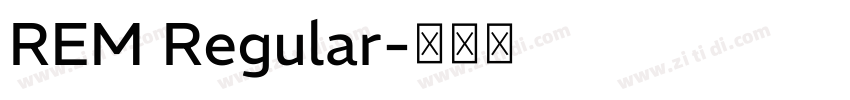 REM Regular字体转换